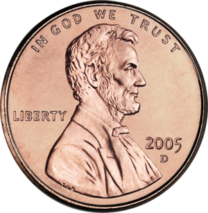 Lincoln on U.S. one cent