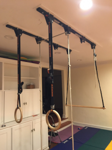 Multi-purpose workout room/playroom for crossfit, parkour, and